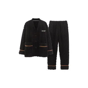 The Story Of The Flower Season Pajama Set Women's Black