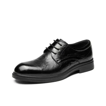 AOKANG Dress Shoes Men Low Top Russet
