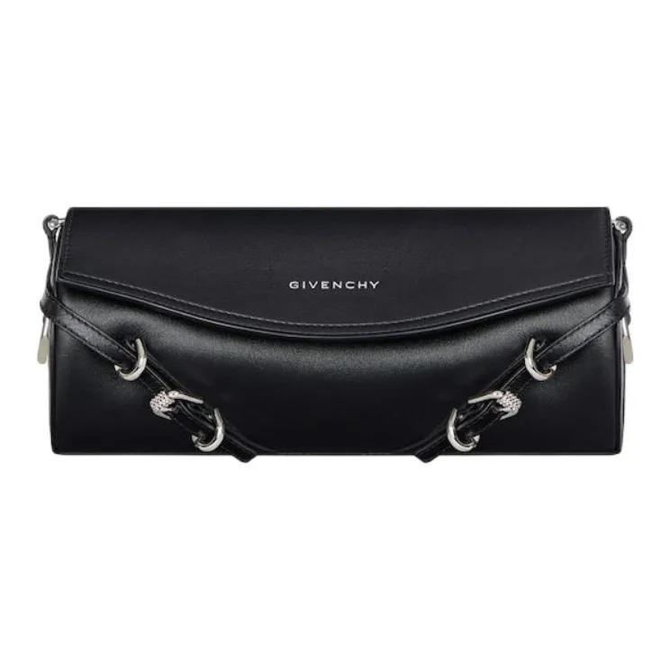 Givenchy Voyou Grain Bright Calfskin Shoulder Bag, Crossbody Bag Men's Black-0