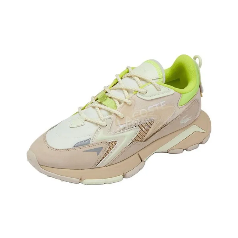 LACOSTE Low Top Casual Shoes Men's Light Yellow-1