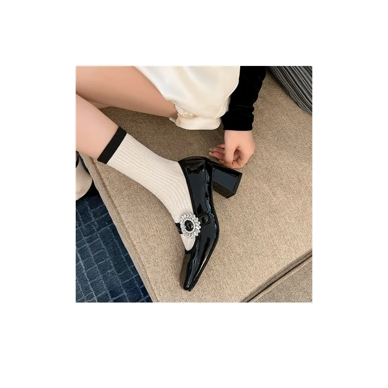 RAPHAEL SONA Chunky Heel High Heels 6.5cm Women's-2