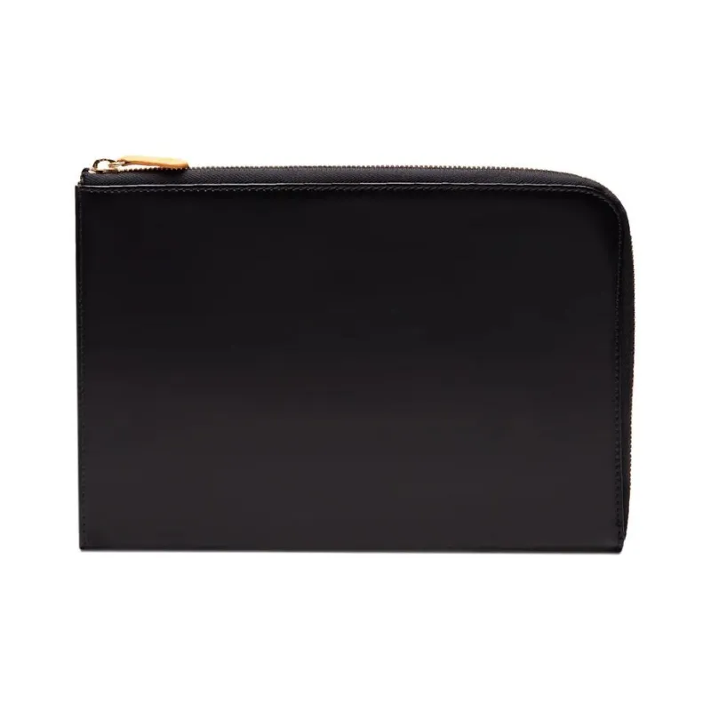 ETTINGER Leather Wallet Large Size Unisex Black-0