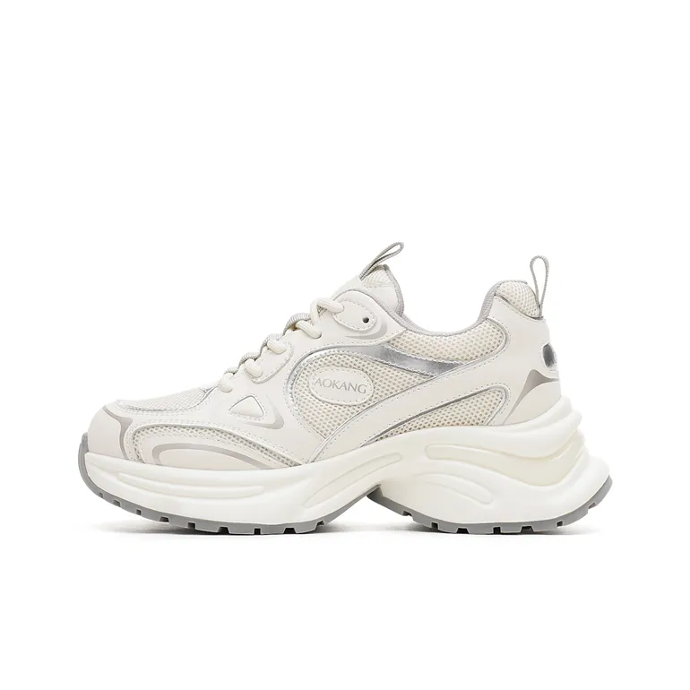 AOKANG Slip Resistant Low Top Chunky Sneakers Women's-5