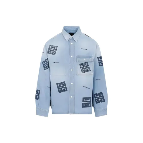 Givenchy Shirts Men Light Blue