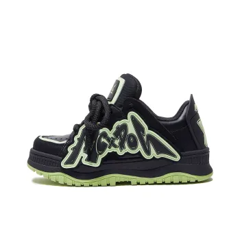 MC DOS Anti Slip And Wear Resistant Height Increasing Low Top Skateboard Shoes Unisex Black Green