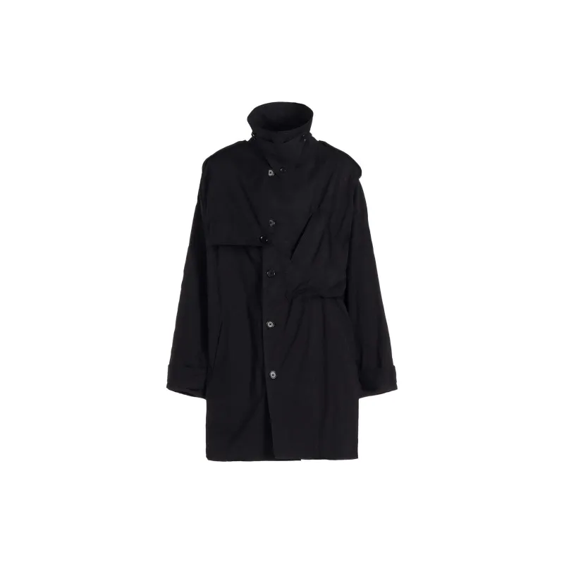 Yohji Yamamoto Ground Y FW24 Trench Coat Unisex Black-1