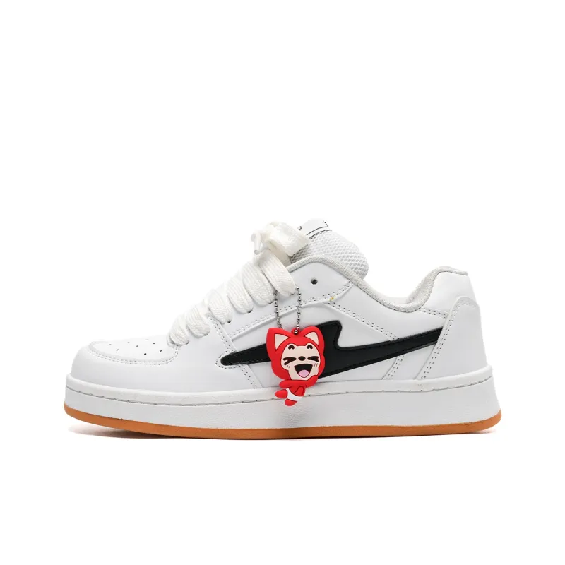 ALI THE FOX Balanced, Lightweight, And Breathable Low Top Skateboard Shoes Unisex Ecru-1