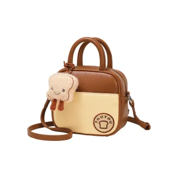 TOUTOU PU Backpack Small Size Women's Coffee Brown