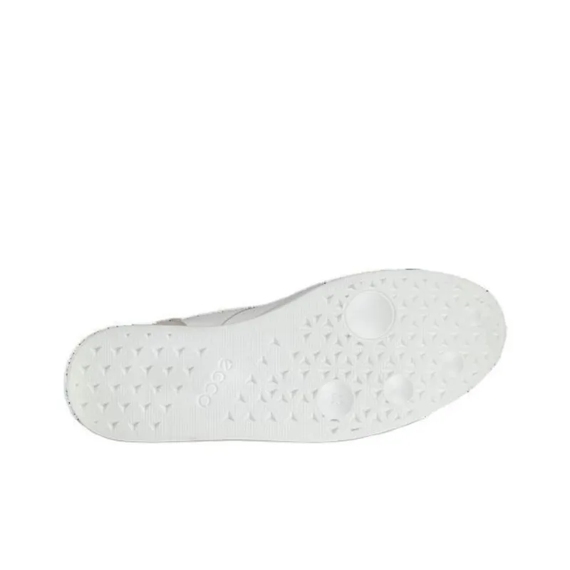 Ecco Low Top Skateboard Shoes Men's Gray White-3