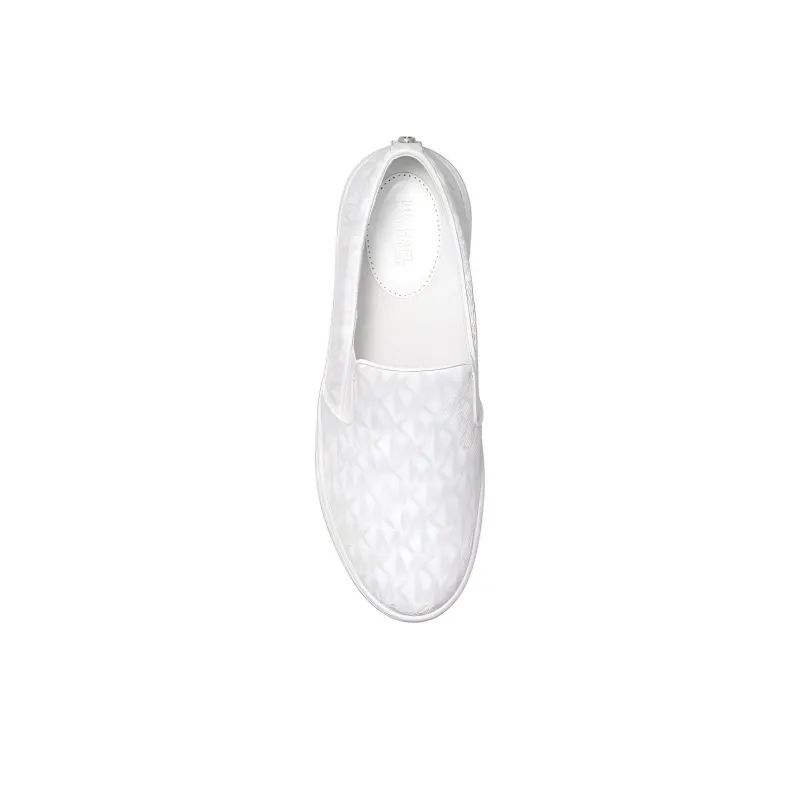 MICHAEL KORS Keaton Low-Top Stylish Skateboarding Shoes Women's Bright White-2
