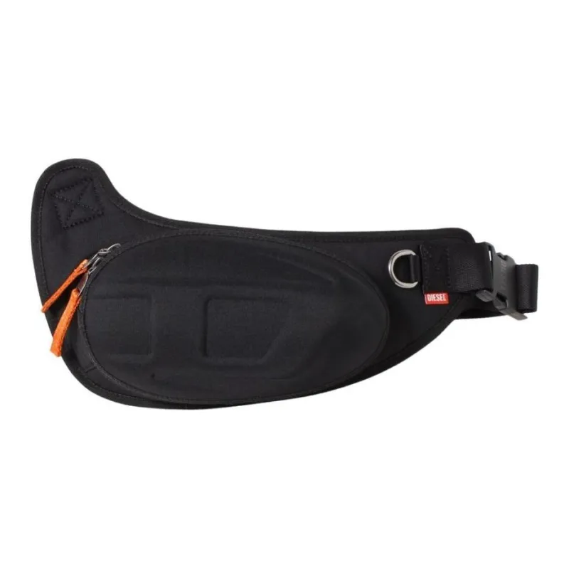 DIESEL Polyester Fanny Pack, Shoulder Bag, Crossbody Bag Men's Black-1