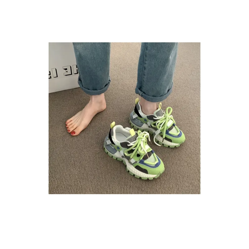 LXVB Slip-Resistant Breathable Low-Top Chunky Sneakers Women's-9
