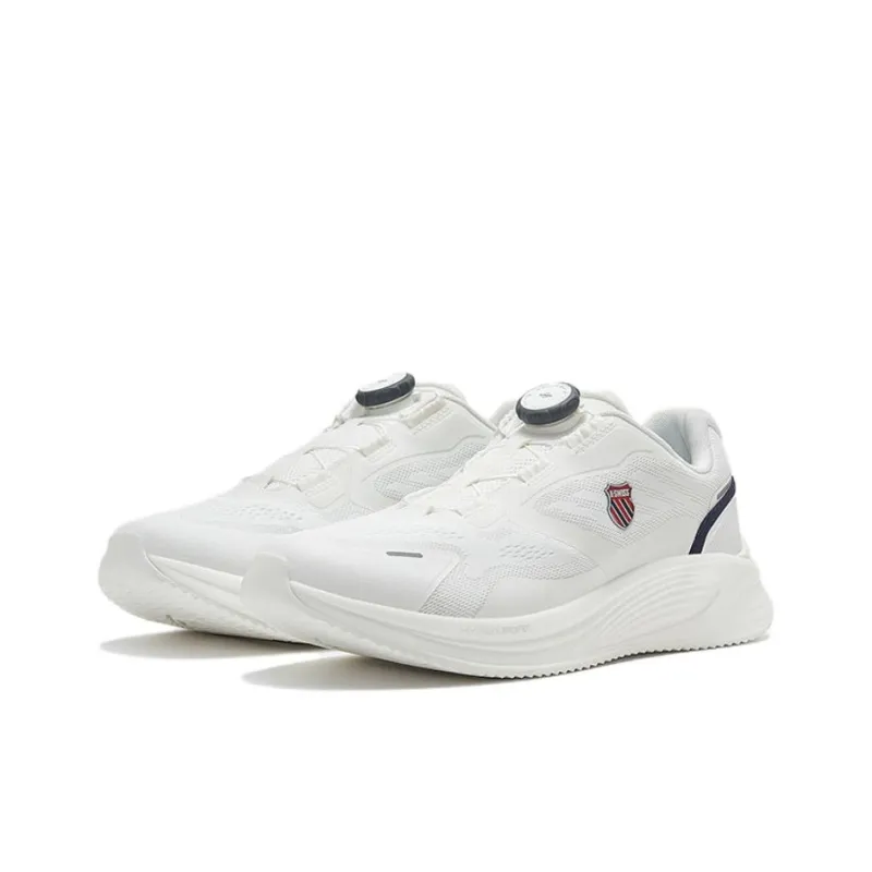 KSWISS Cushioning, Wear Resistant Low Top Running Shoes Men's White Black-5