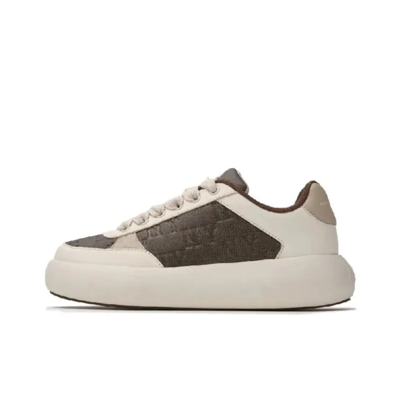 MLB New York Yankees Warm Slip Resistant Low Top Skateboard Shoes Unisex Light Brown-0