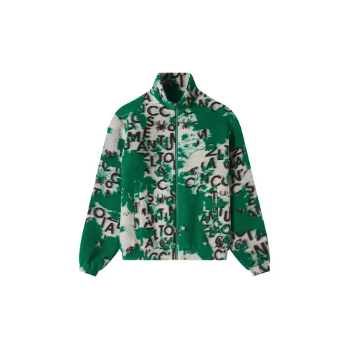 C'N'C Jackets Men Green Floral Design