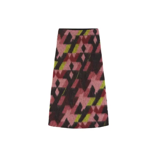 Maison Kitsune Casual Long Skirts Women's Ranch Rose