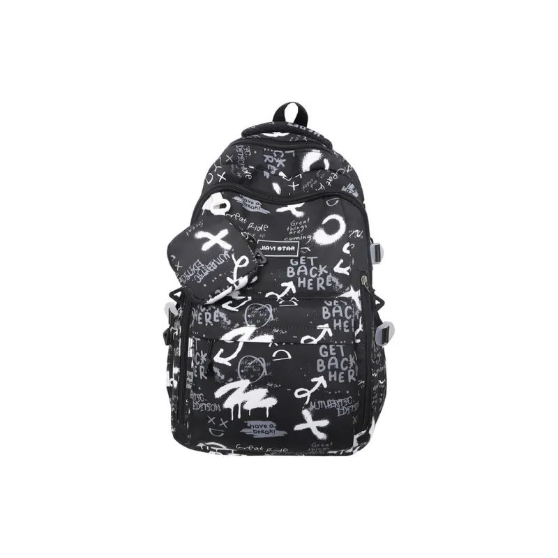 Dusen Kangaroo Nylon Backpack Regular Unisex Black/Gray/Red/Blue/Royal Blue-3