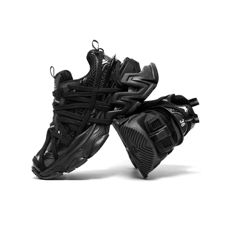 CHERYKALLY Durable Breathable Low-Top Chunky Sneakers-21
