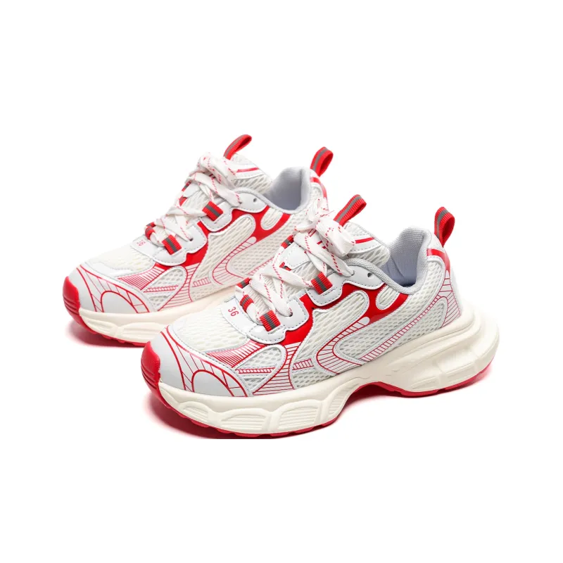 Circle Small Cushioning Anti-Slip Wear-Resistant Breathability Low-Top Chunky Sneakers Unisex Box Included-16