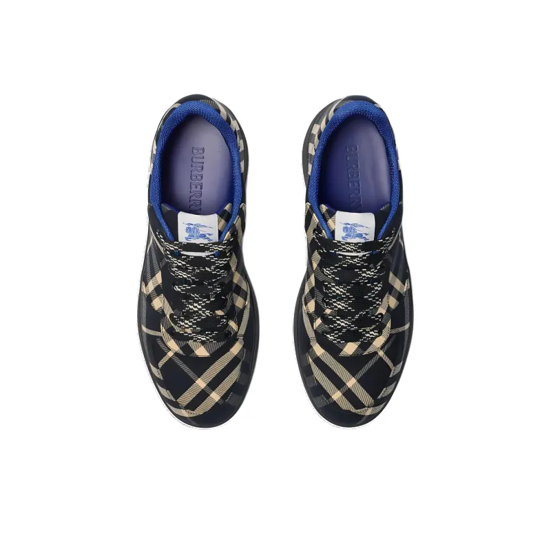 Burberry Terrace Low Top Skateboard Shoes Men's Black-4