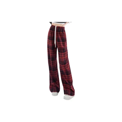 Cypress House Casual Pants Women's Red Plaid