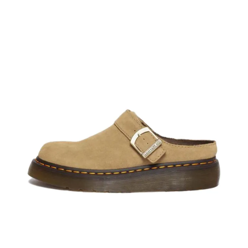 Dr. Martens Laketen Suede Flatform Mules Women's-0