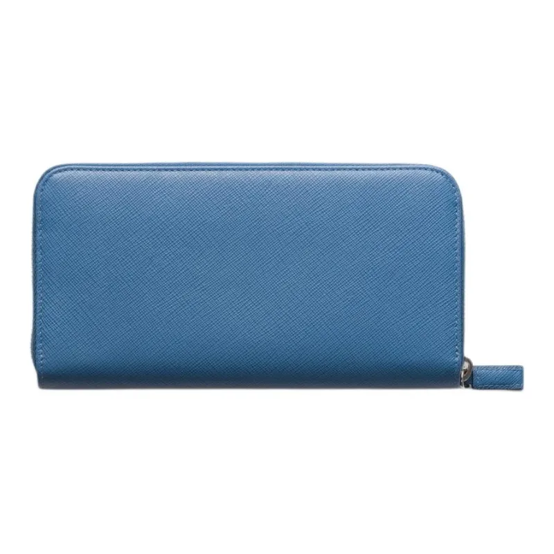 PRADA Leather Wallet Men's Blue-1