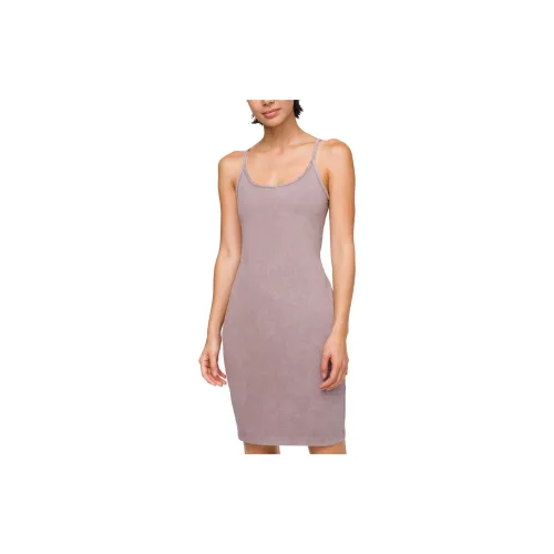 Lululemon Inner Glow Slip Dresses Women's Washable Pink Gray