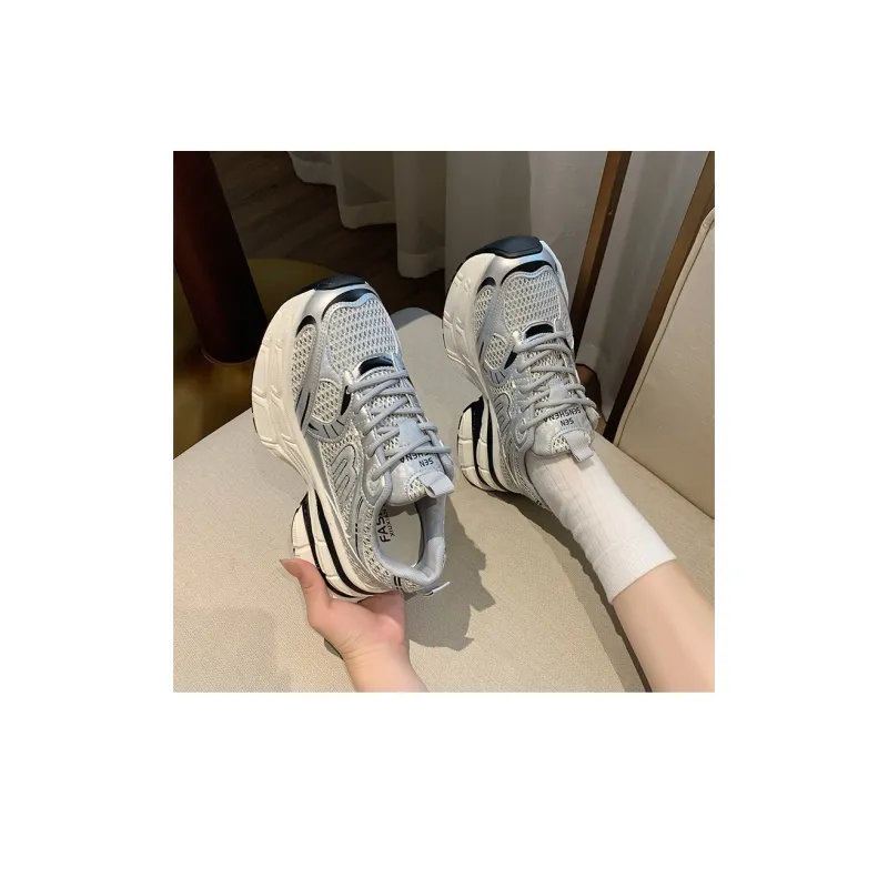 LXVB Non-slip Lightweight Low-Top Chunky Sneakers Women's-2