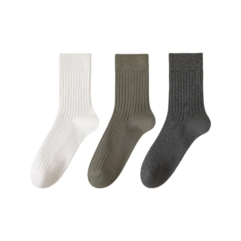 MIIOW Mid Calf Socks Men's 3 Pack-17