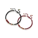 Koi Fish Lucky Bead Bracelets [Red/Black Pair]