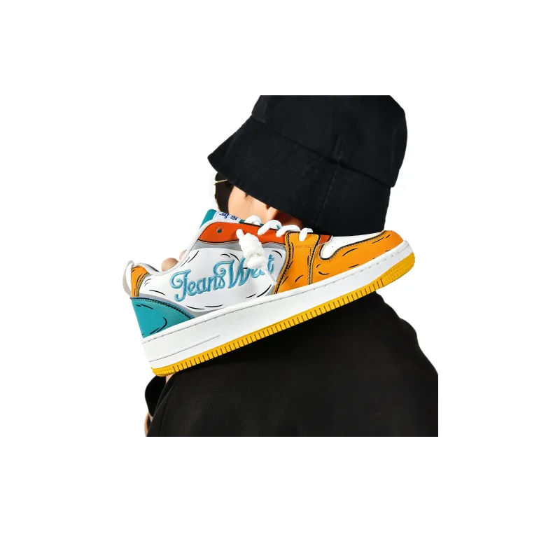 JEANSWEST Cushioning Height Increasing Abrasion Resistant Slip Resistant Low Top Skateboard Shoes Unisex-5
