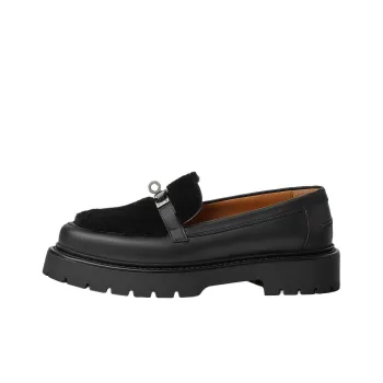 HERMES Loafers Women's Black
