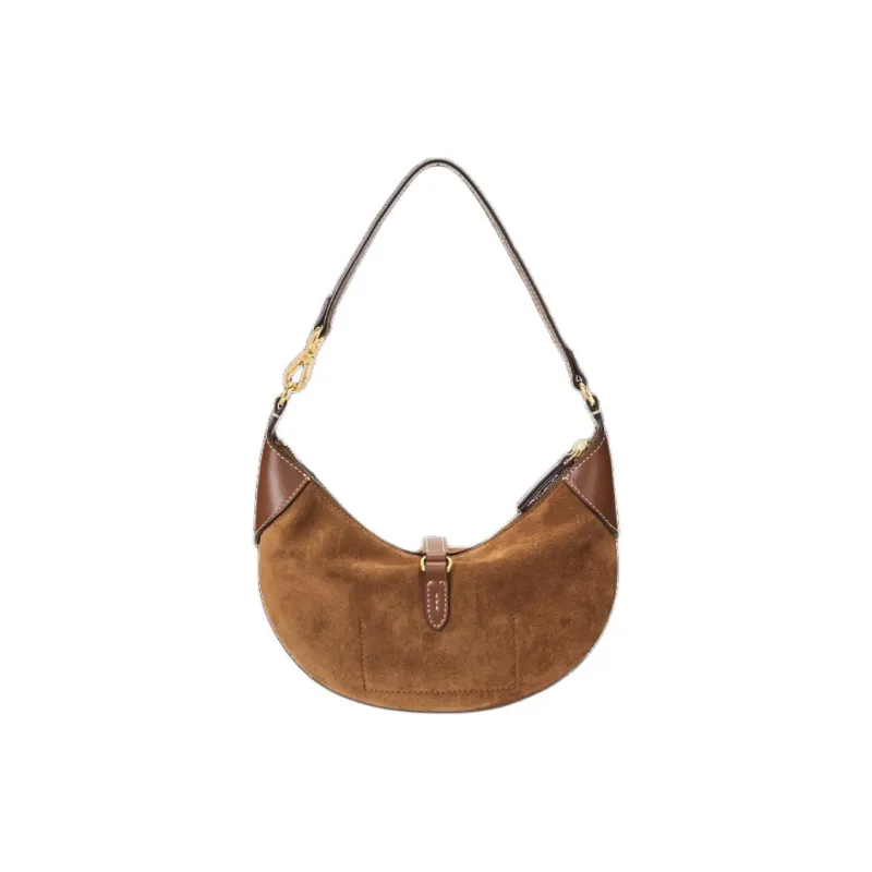 Polo Ralph Lauren Polo ID Nubuck Handbag Shoulder Bag Mini Women's Cinnamon-2