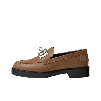 HERMES Loafers Women's Brown
