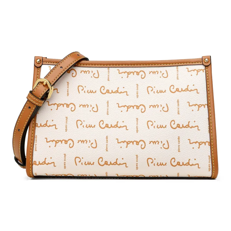 PIERRE CARDIN PVC Shoulder Bag, Crossbody Bag Regular Women's Coffee/Beige-6
