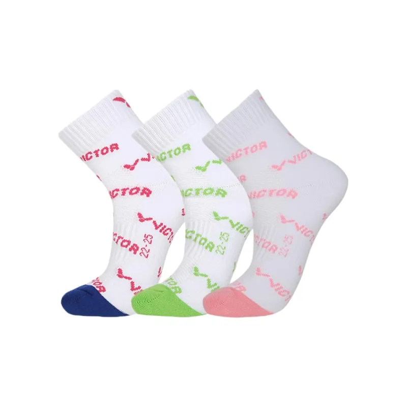 VICTOR Ankle Socks Women's 3 Pack Mixed Color-0