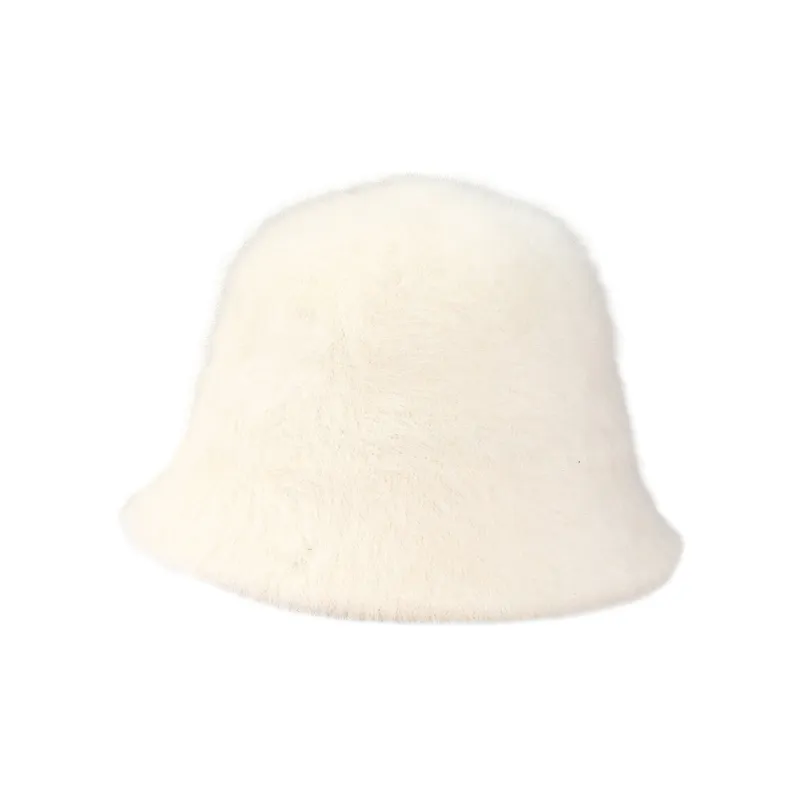 Cranta Komeia Rabbit Fur Bucket Hats Women's-1