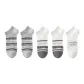 2 Light Gray Stripes+2 White Gray Stripes+1 White Letter