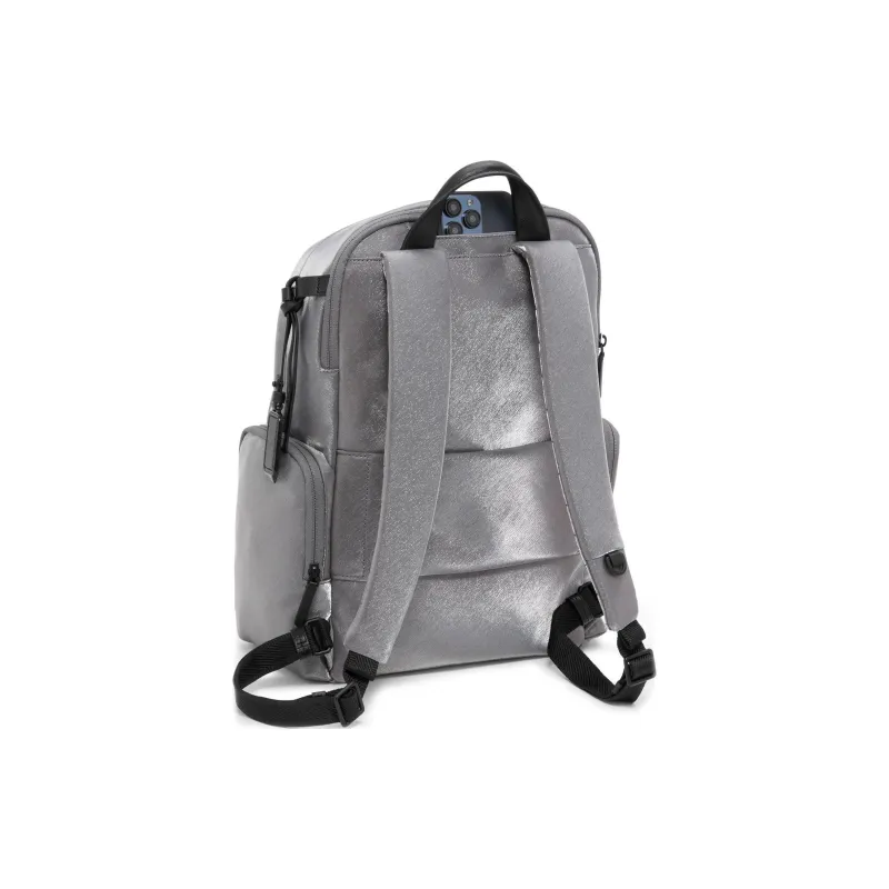 TUMI Fabric Backpack Women's Silver Gray-1