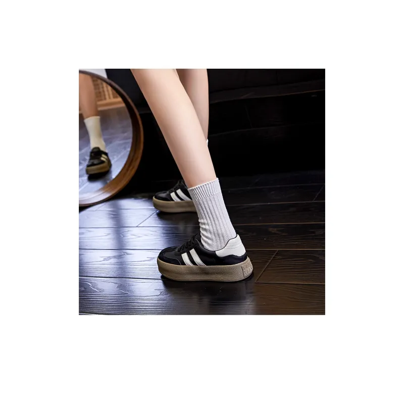 YOUYUSHI Slip-Resistant Water-Resistant Lightweight Breathable Low-Top Skateboard Shoes Women's-10
