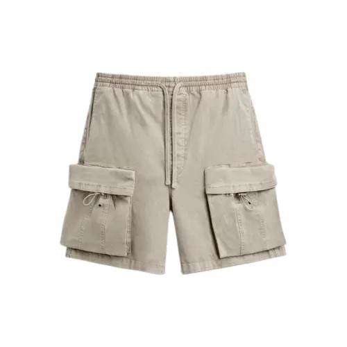 ZARA Cargo Shorts Men Beige