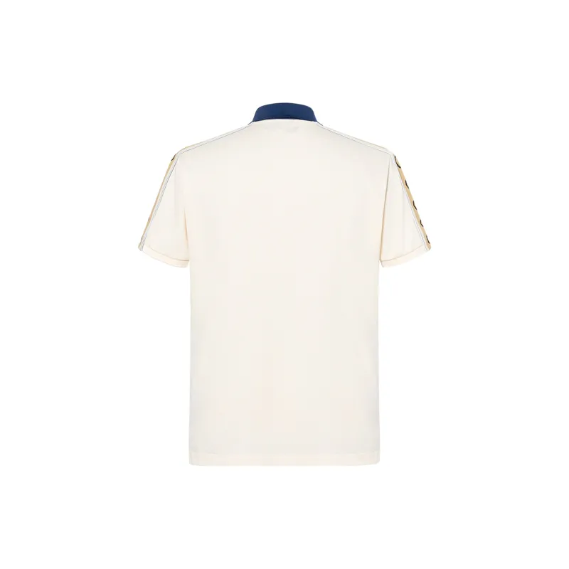 GUCCI Interlocking G Stripe Polo Shirt-1