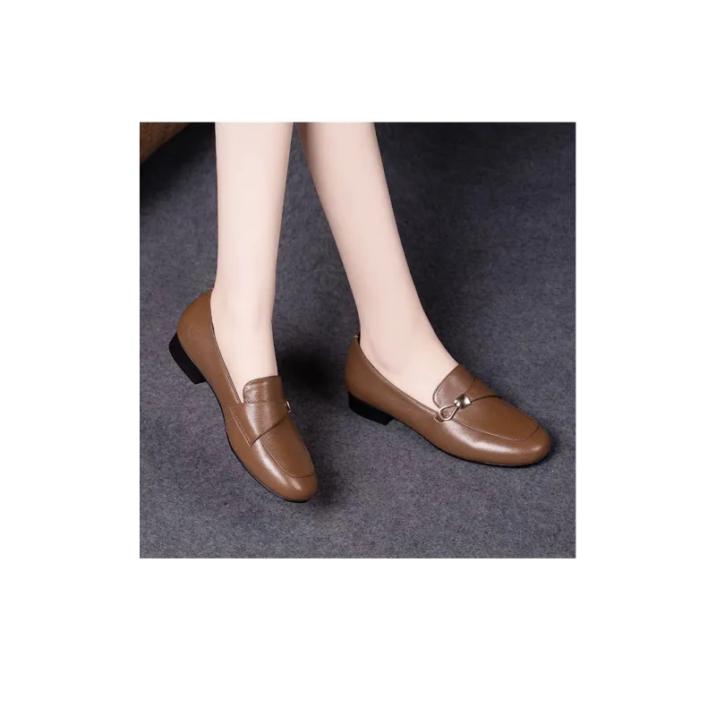 LESELE Loafers Women's Black/Khaki Brown-17
