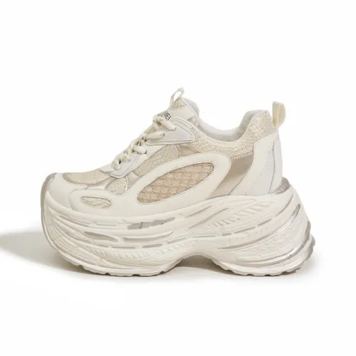 Milan Love Song Durable Breathable Balanced Lightweight Low Top Chunky Sneakers Women's