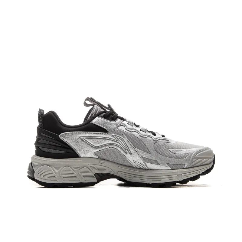 LiNing Fuyao 2.0 Trail Anti Slip Wear Resistant Low Top Running Shoes Men's Silver Gray-1