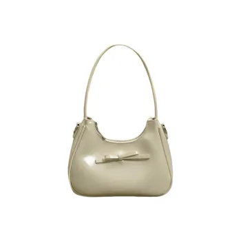 JANE KLAIN Synthetic Leather Shoulder Bag Crossbody Bag Women's White/Black/Silver/Red