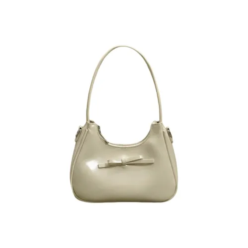 JANE KLAIN Synthetic Leather Shoulder Bag Crossbody Bag Women's White/Black/Silver/Red