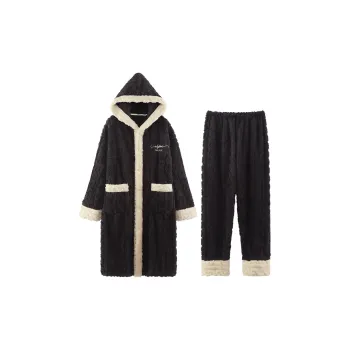 The Story Of The Flower Season Pajama Set Men's Black
