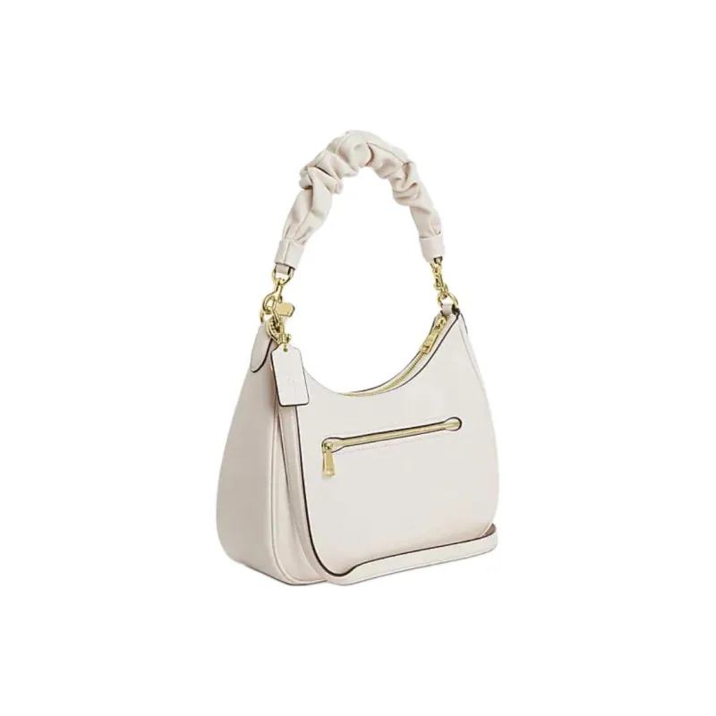 COACH Teri Cow Leather Handbag, Shoulder Bag Tubas Women's Chalk White-1